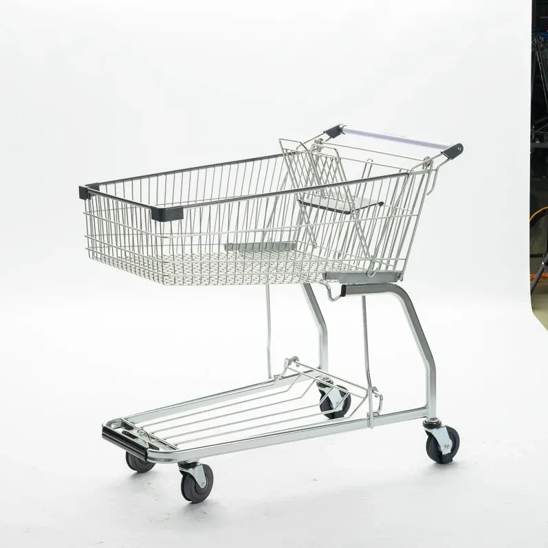Heavy Duty Mesh Wire Basket Zinc Plated Shopping Trolley photo 2