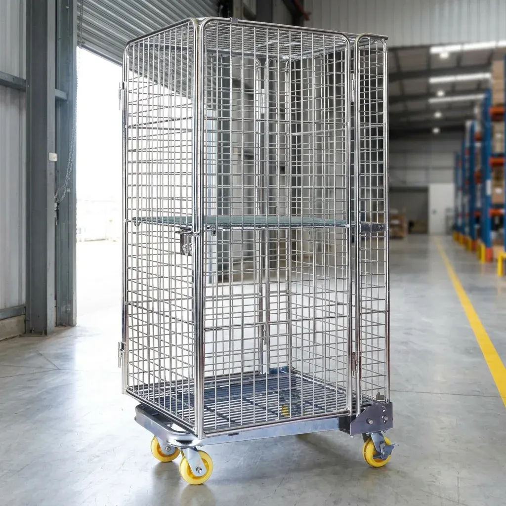 Heavy Duty Collapsible Roll Container Logistic Storage photo 1