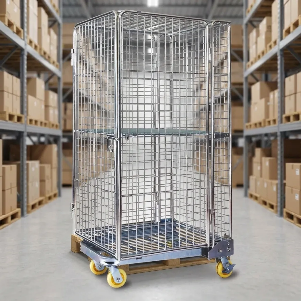 Heavy Duty Collapsible Roll Container Logistic Storage photo 2