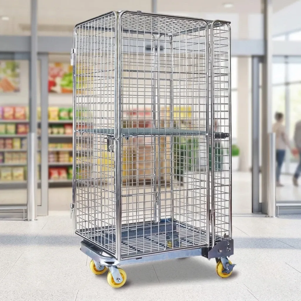 Heavy Duty Collapsible Roll Container Logistic Storage photo 3