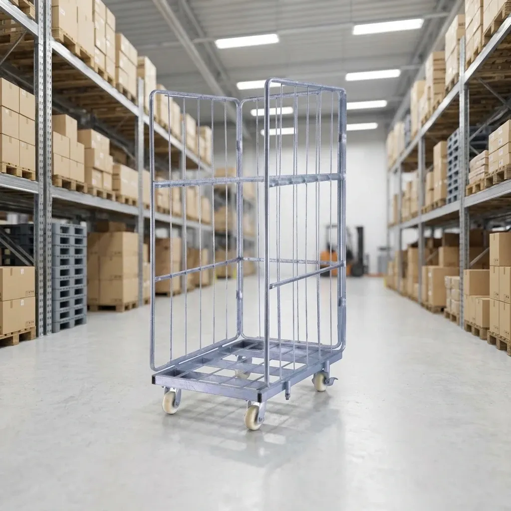 Roll Container for Supermarket Storage Logistics Trolley photo 4