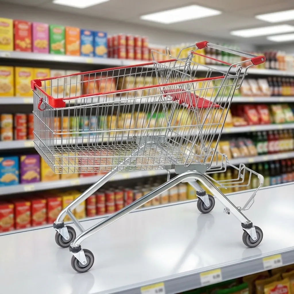 European Style Unfolding 4-Wheel Steel Wheeled Hand Trolley