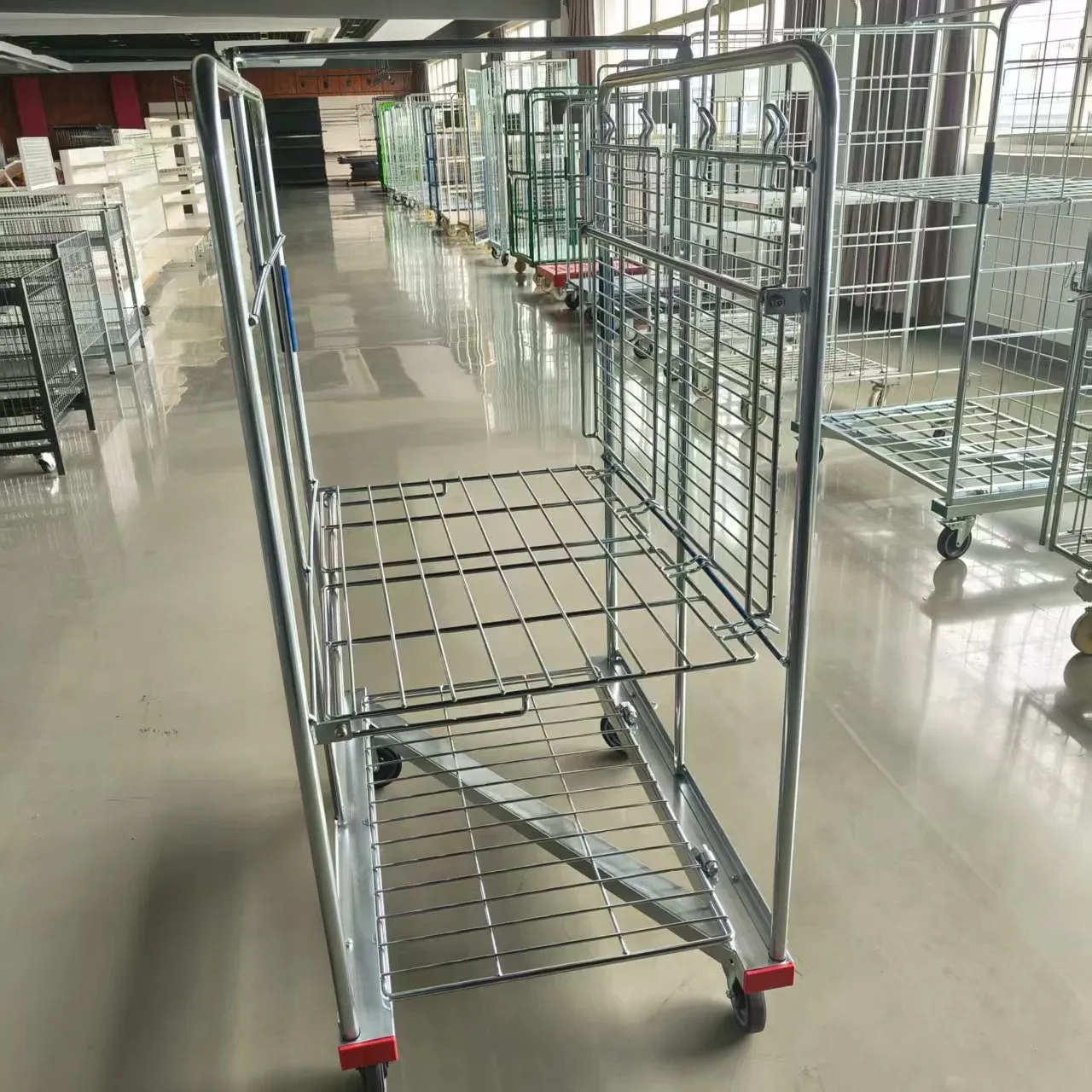Logistics Industry Transportation Warehouse Nestable Folded Roll Container photo 3