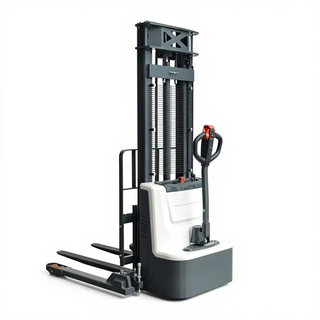 Electric Pallet Stacker Walkie Forklift Narrow Aisle photo 6