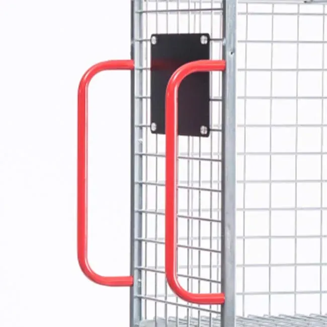 Supermarket Industrial Wire Mesh Metal Storage Cages detail 2