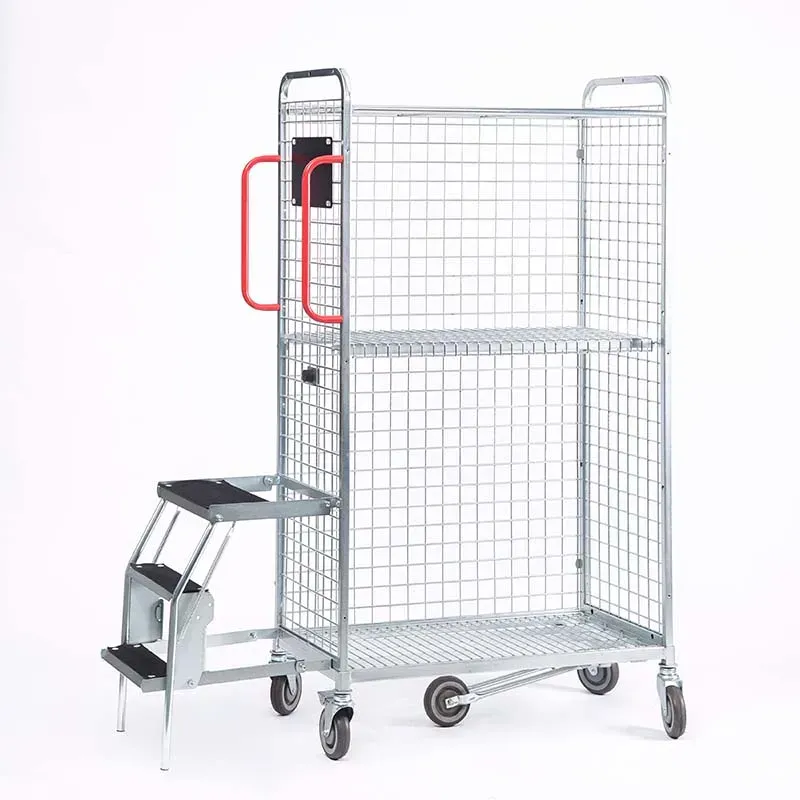Supermarket Industrial Wire Mesh Metal Storage Cages photo 2