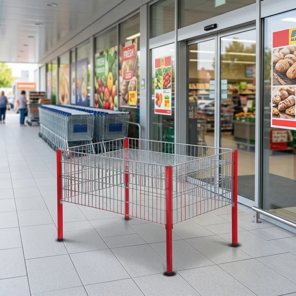 Mesh Folding Table for Supermarket Display Stand photo 4