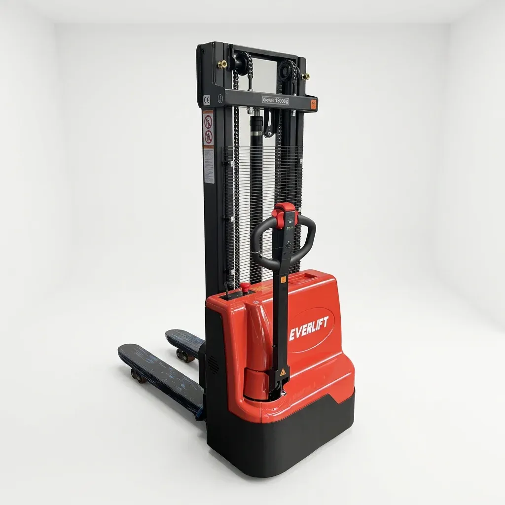 Powerful 3M 3.5M 4M Walkie Pallet Stacker Use for Warehouse 1200 kg photo 1
