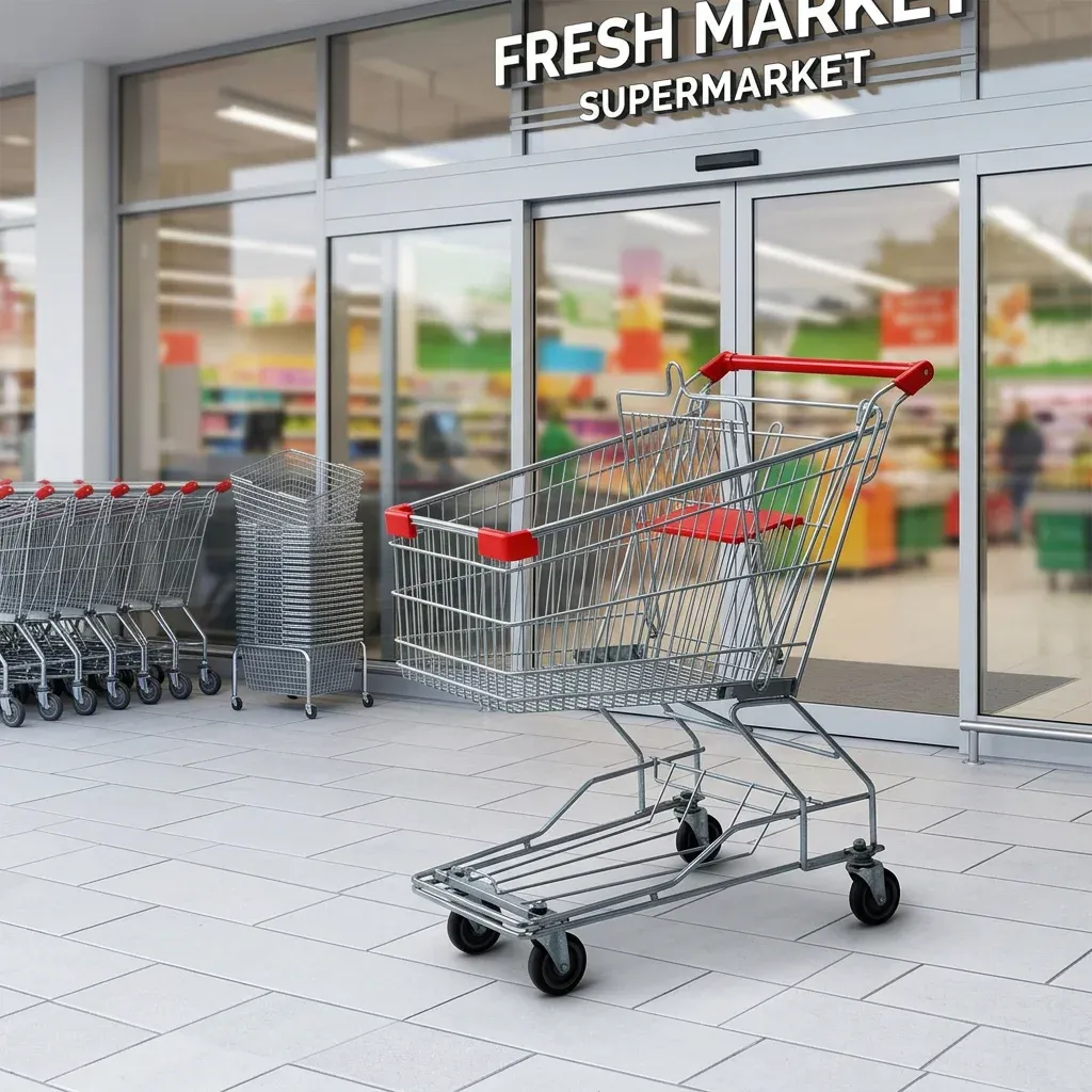 Asian 80L Shopping Trolley