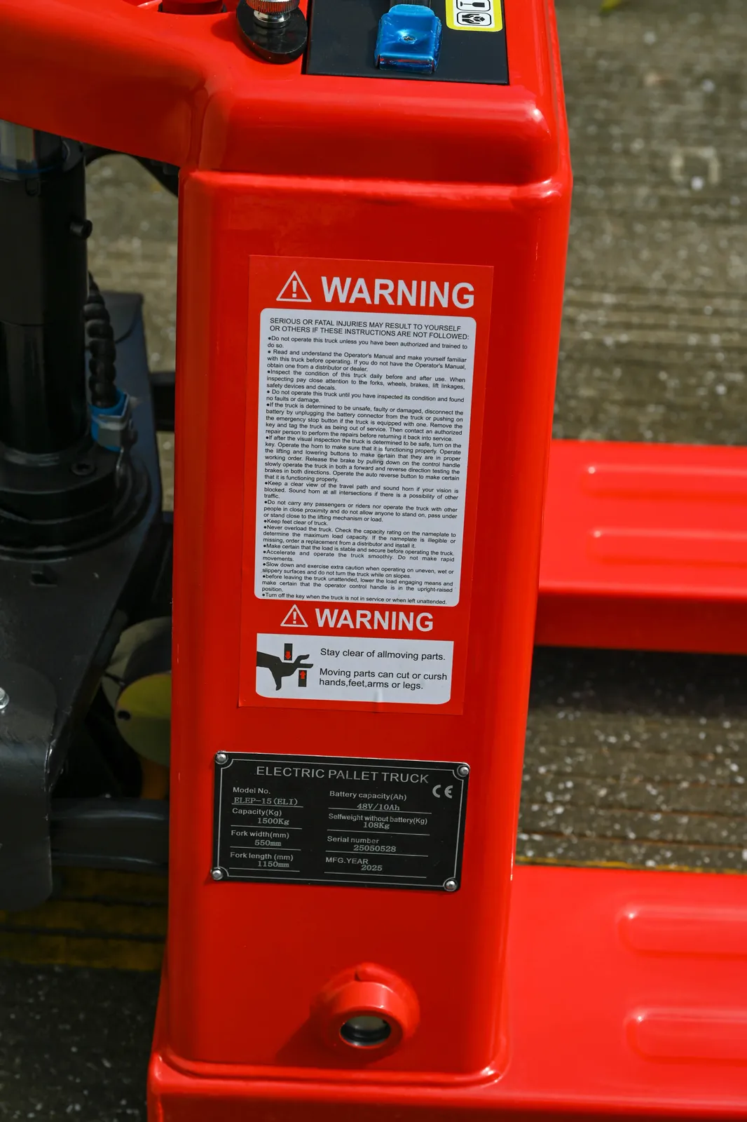 Lithium-Ion Battery Electric Pallet Jack 1.5 Ton/2 Ton detail 8
