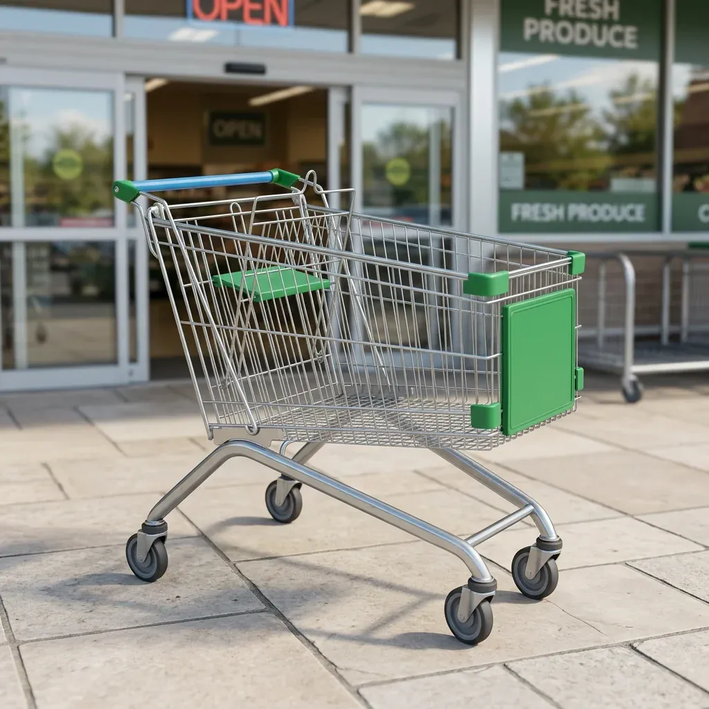 150L European Supermarket Shopping Trolley