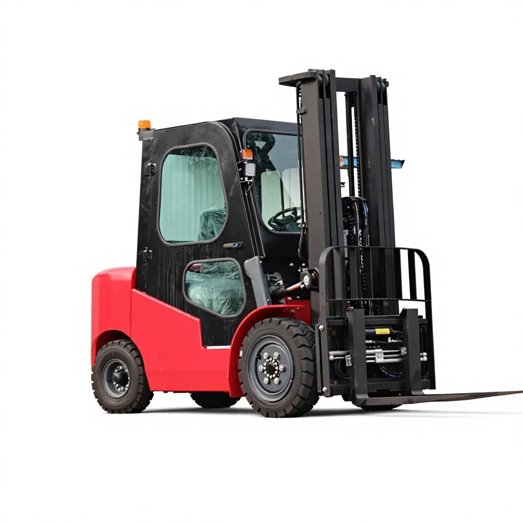Full 3 Ton Diesel Forklift Truck With Cabin Wholesale photo 1