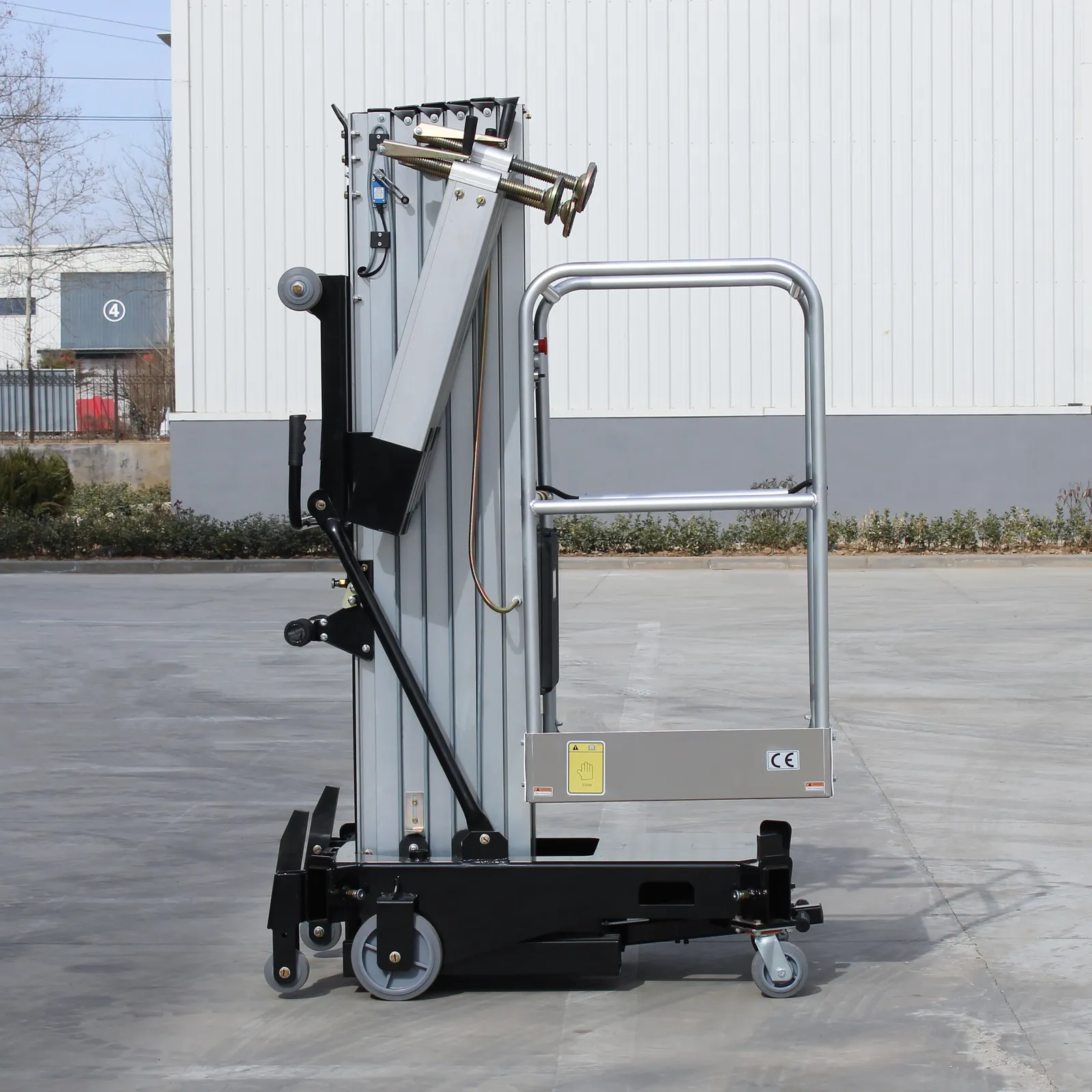 AWP 6M 8M 12M Mobile Aluminium Work Platform Tilt Towing photo 4