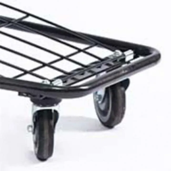 American Style Platform Mesh Zinc Plated Aluminium Shopping Trolley (LPT-86714) photo 5