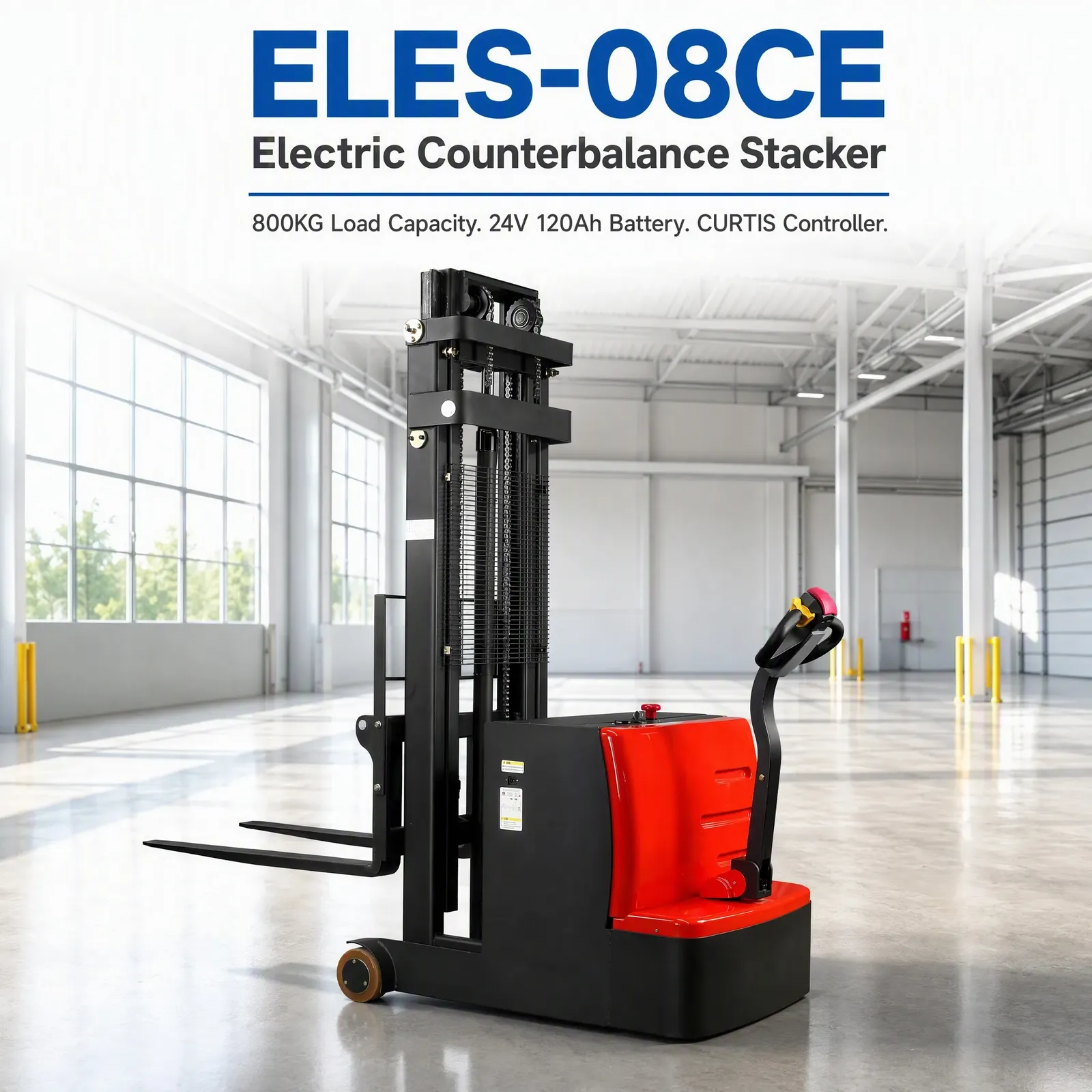 800 kg Counterbalance Electric Stacker No Straddle Leg (LPT-61096) photo 1