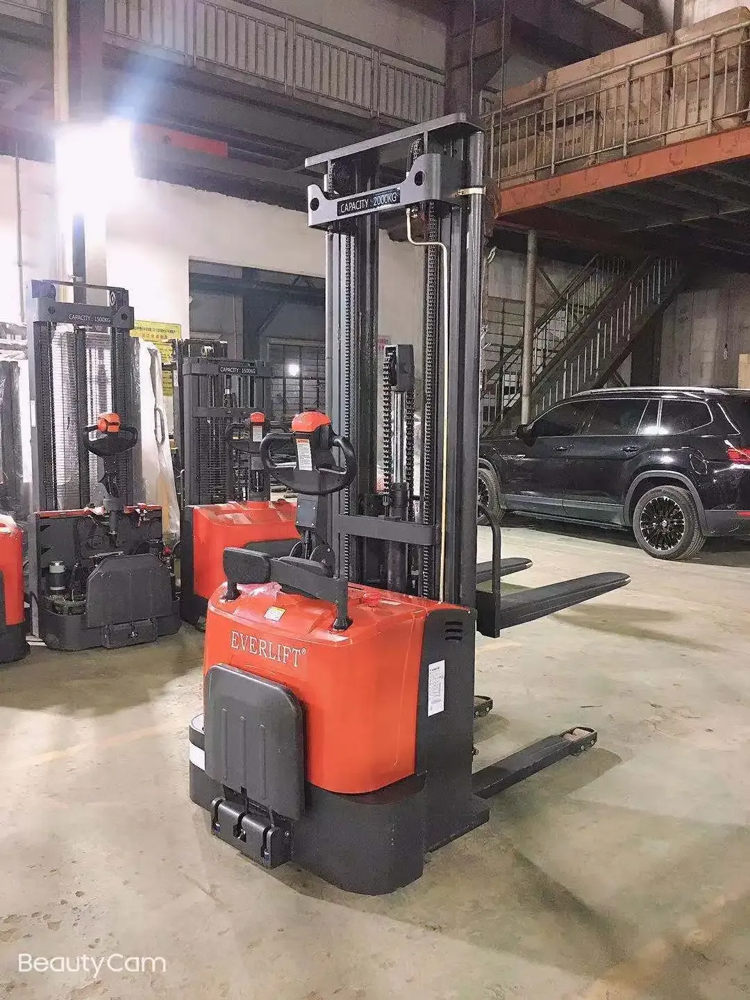 Lead-Acid Battery Walkie Electric Stacker Forklift 2 Ton detail 3