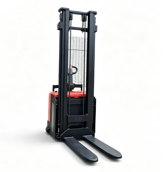Stand on Electric Pallet Stacker ELES-16P 1.5t photo 1