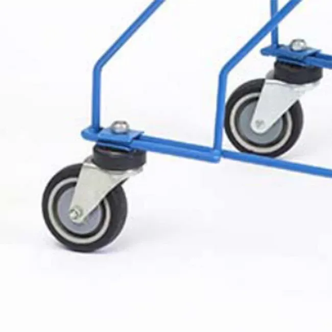 Asian Style Shopping Trolley with Metal & PP Materials detail 4