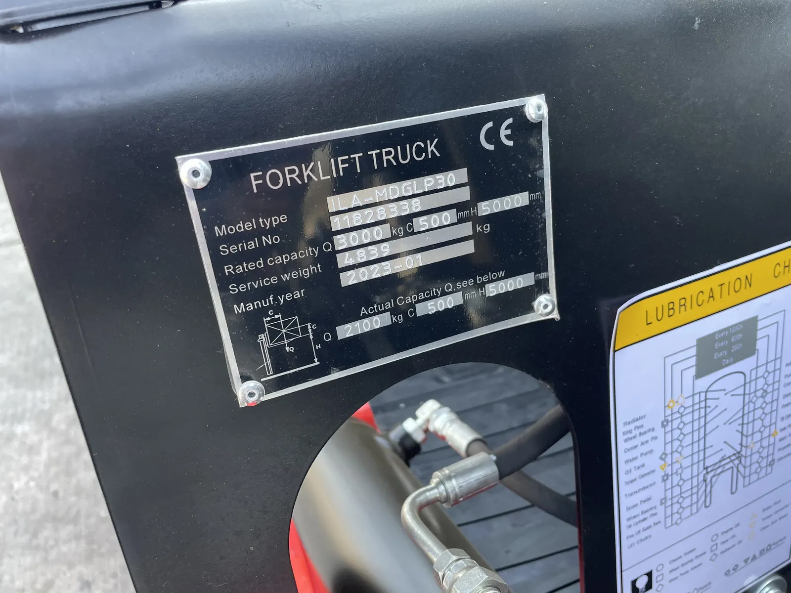 2T 2.5T 3T 3.5T LPG Forklift Truck with 3 Stage Mast 3m detail 6