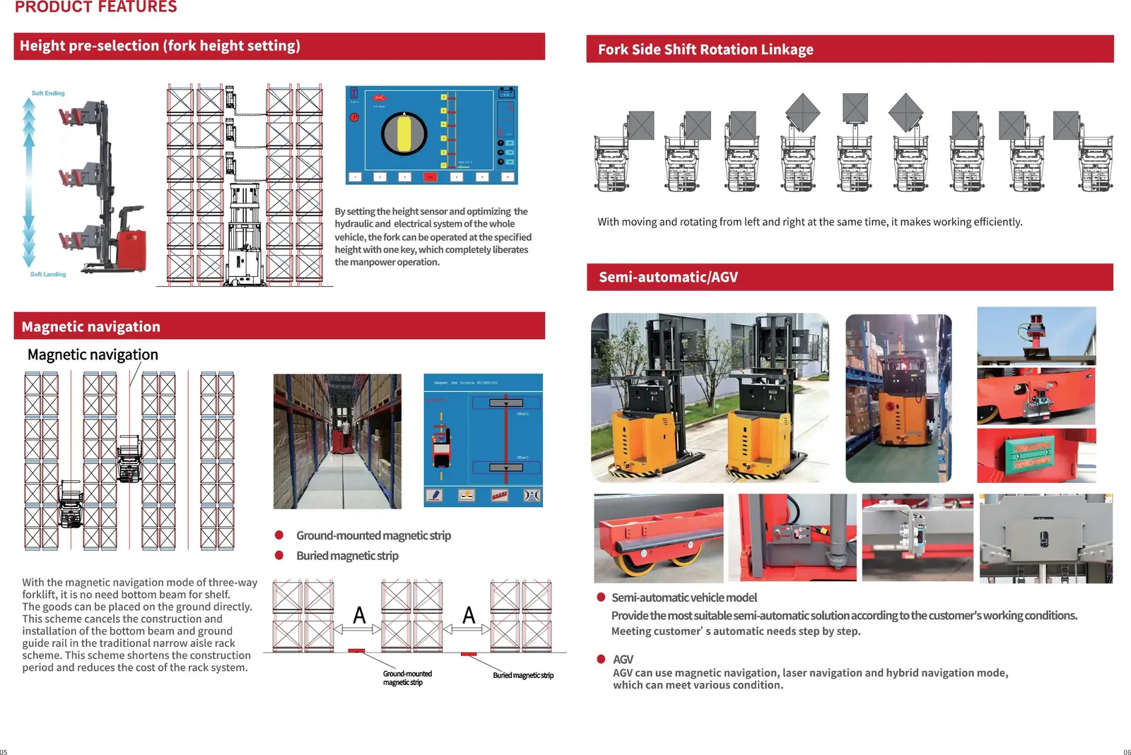 1Ton 1.5 Ton Electric Turret Truck 180 Degree Rotating detail 2