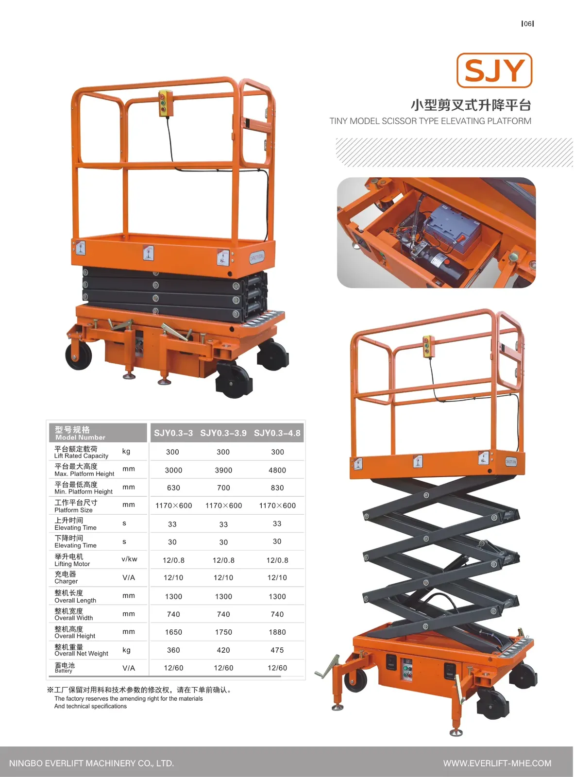 Scissor Lift Scissor Lift Work Platform 3m 3.9m 4.8m detail 2