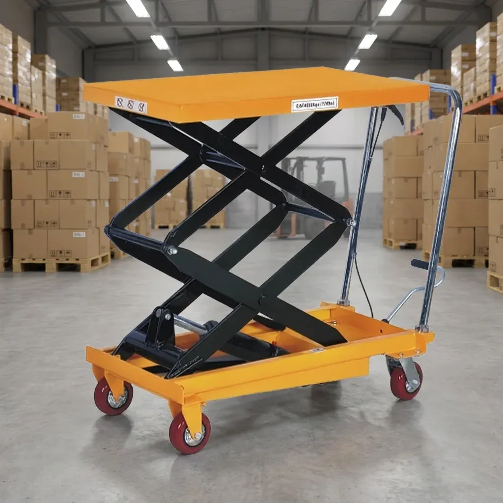 Folding Design Scissor Type Manual Hydraulic Lift Table 300 to 500 kg photo 1