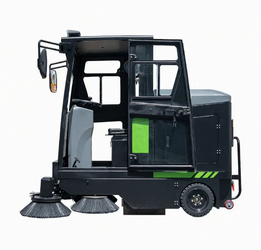 GL10 Fully Enclosed Ride-on Electric Industrial Road Sweeper detail 2