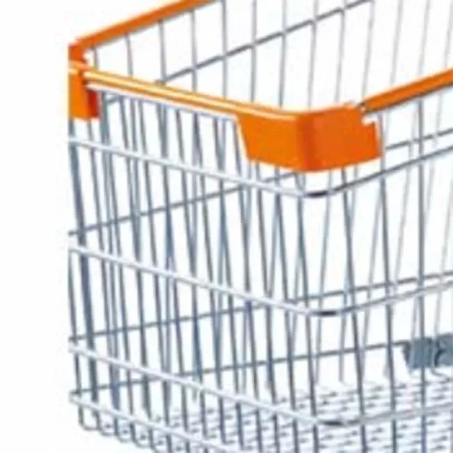 Commercial Metal Supermarket American Style 100L Shopping Trolleys detail 2