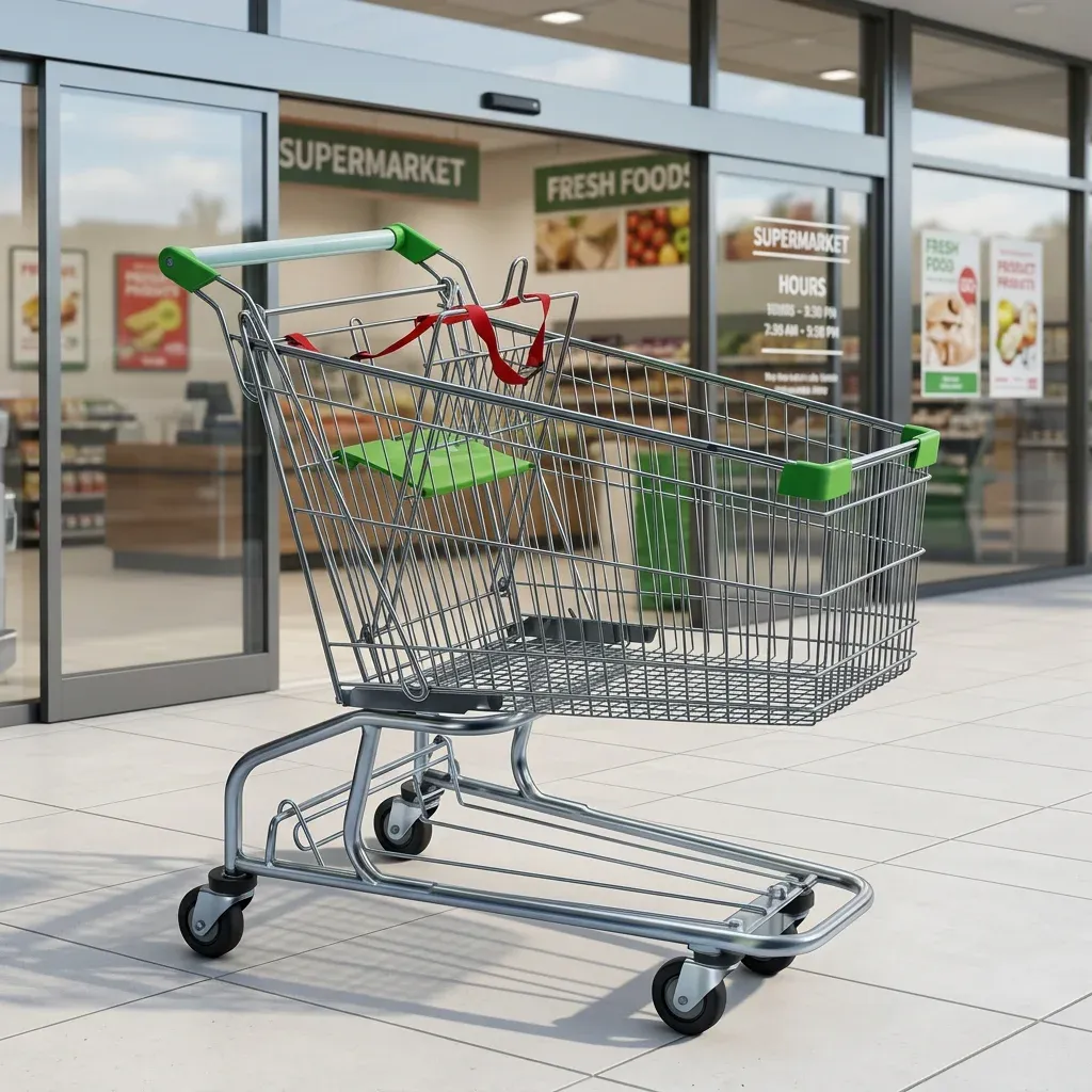 Different 150L American Style Shopping Trolley