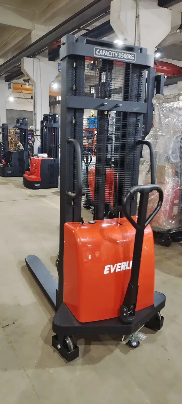 1Ton/1.5Ton/2Ton Sem Electric Pallet Stacker 3m/3.5m/4m photo 2