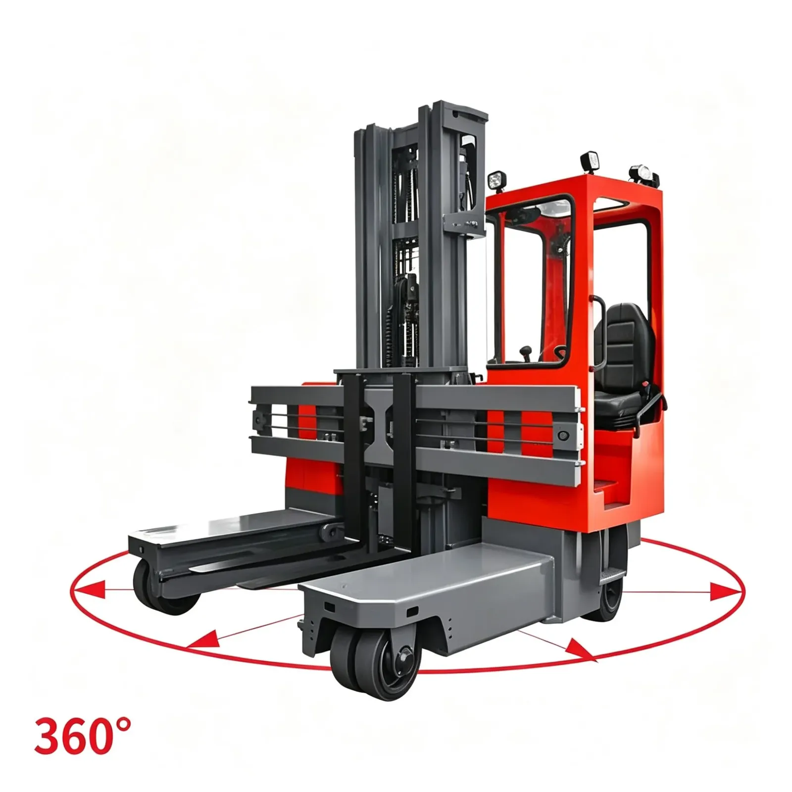 Price 2.5 Ton Electric 4 Way Forklift 360 Degree Steering photo 1