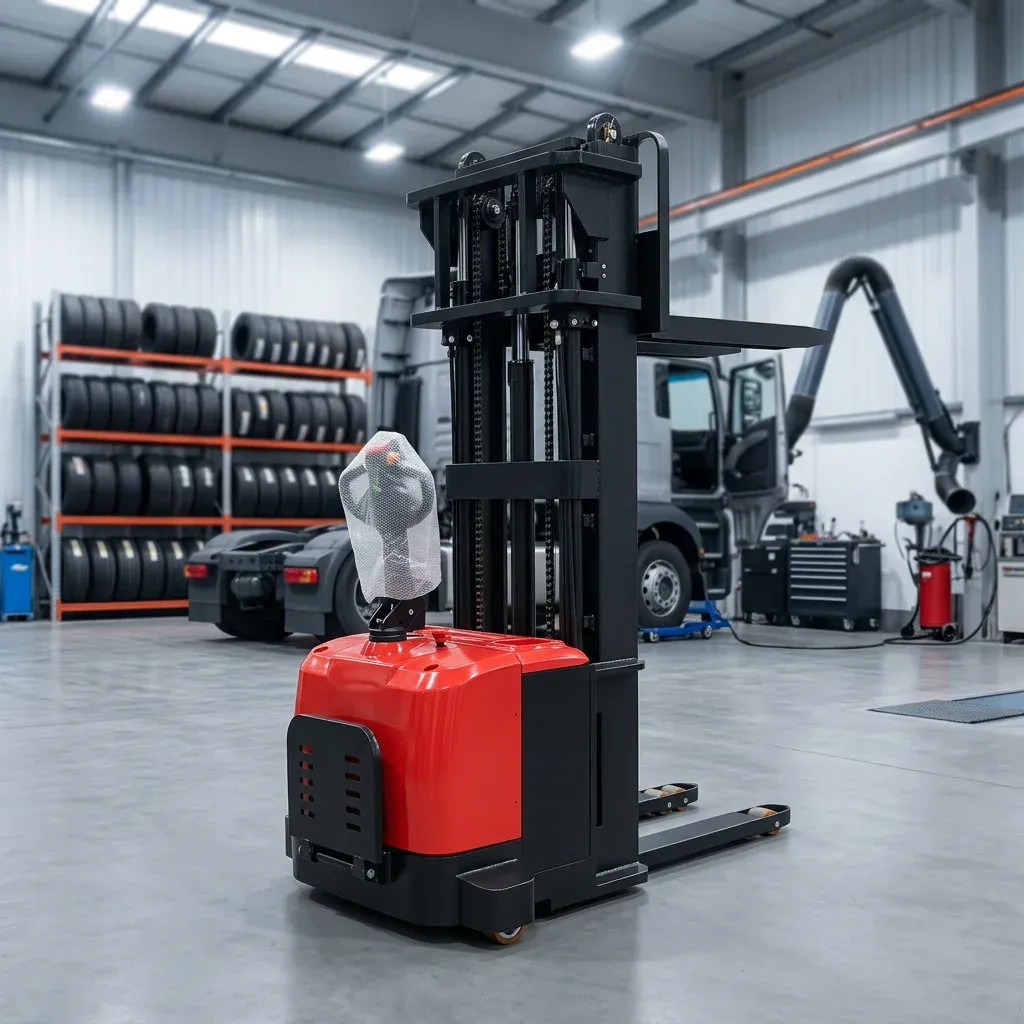3 Ton Fully Electric Forklift Stacker Straddle Leg Type 3000 kg photo 1