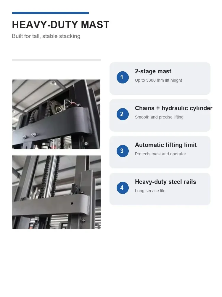 1200 kg Fork Over Walkie Electric Stacker AC Drive 1350mm (LPT-59774) detail 6