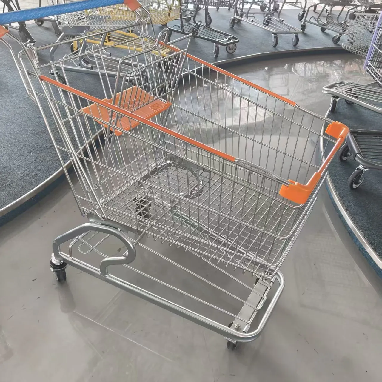 Standard American Style Metal 120L Shopping Trolley photo 3