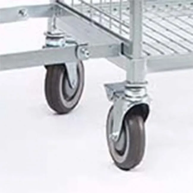 3-Layer Industrial Logistic Roll Cage Trolley Brake photo 6