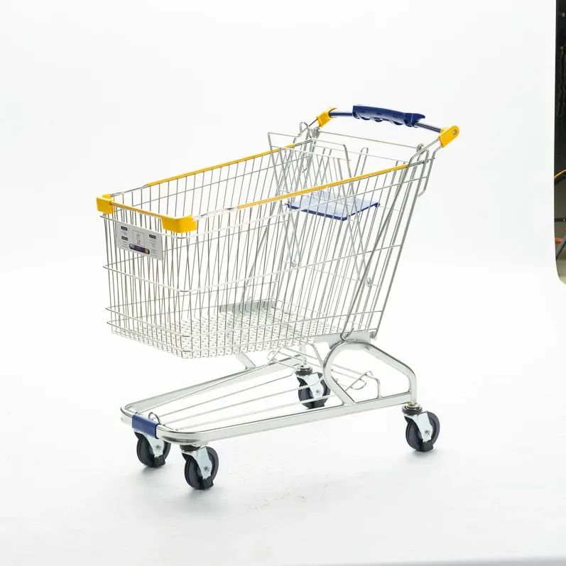 American Style 180L Metal Supermarket Grocery Store Shopping Trolley photo 2