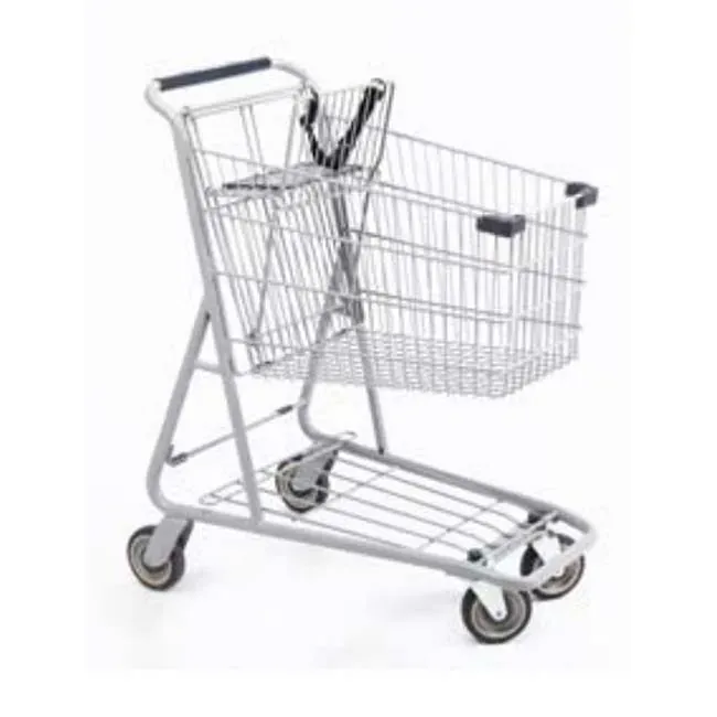 American Style Metal 80L Supermarket Shopping Trolley detail 3