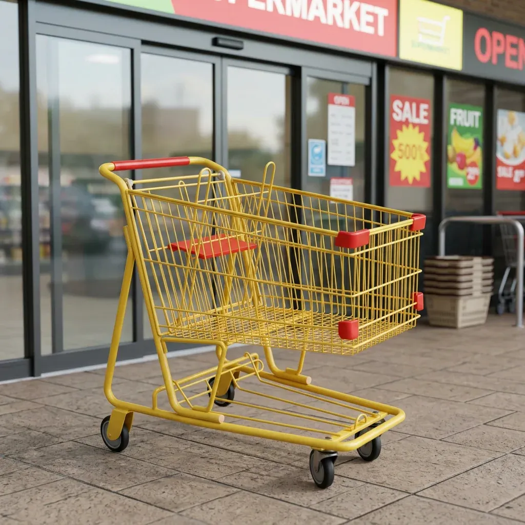 Luxury Supermarket American Standard 125L Shopping Trolley
