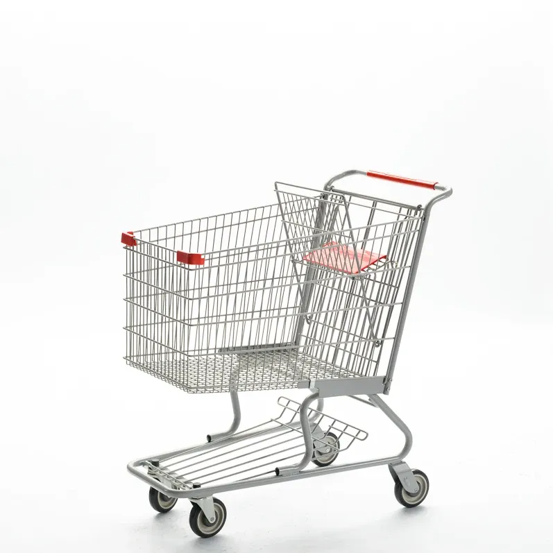 Double Layer Heavy Duty Powder American Style 170L Shopping Trolley photo 2