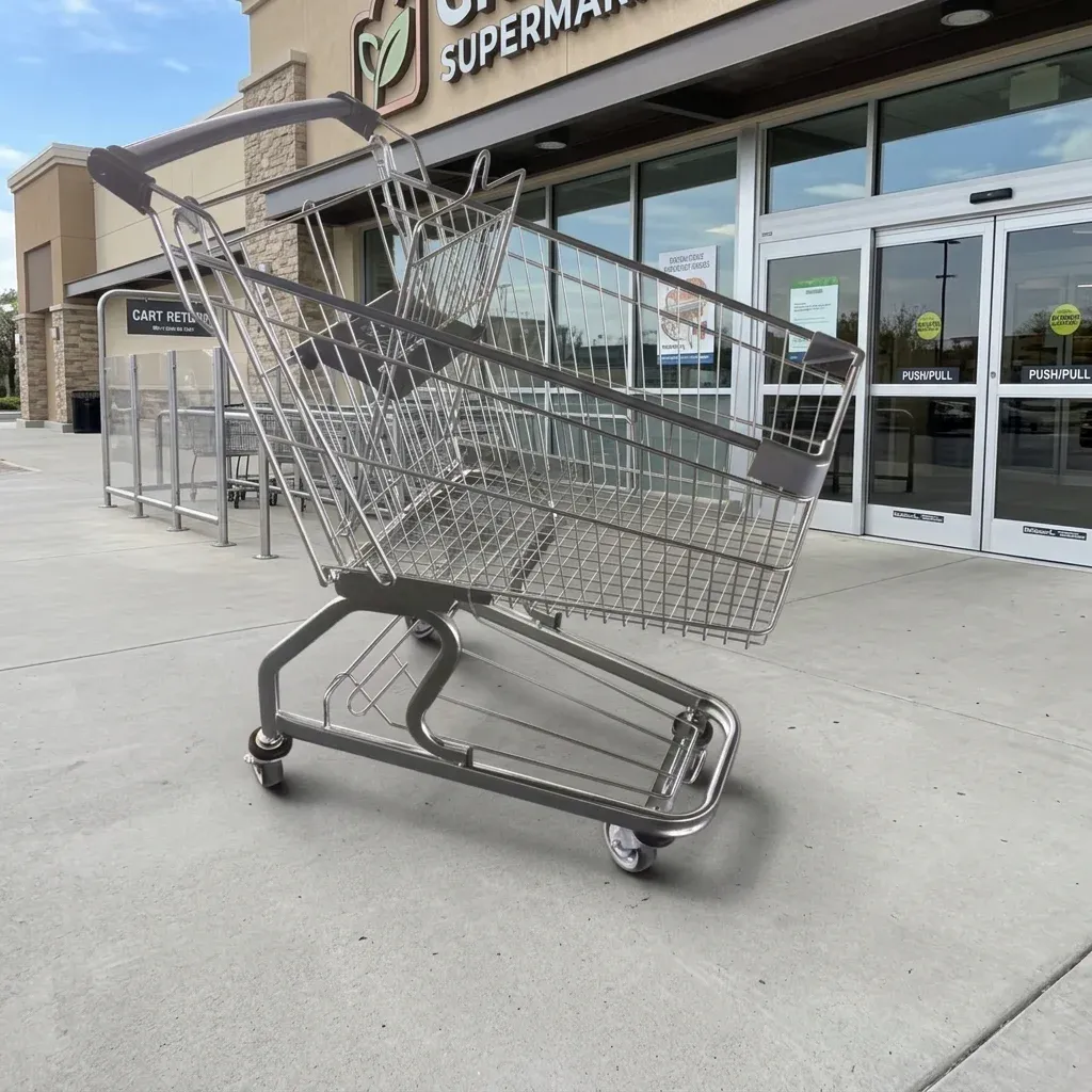 Handle Metal Large 150L German Style Capacity Shopping Trolley