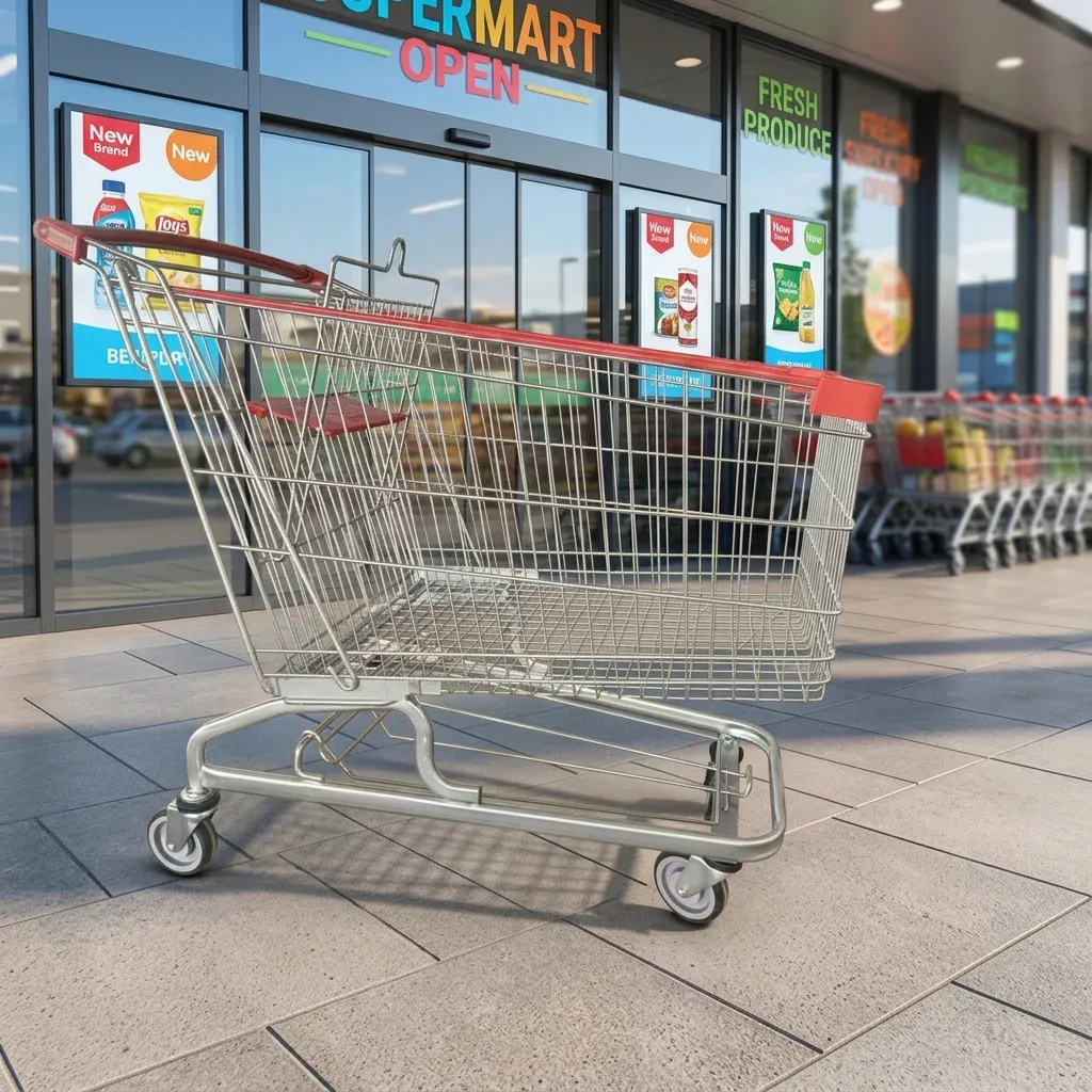 German Style 210 Metal Shopping Trolley