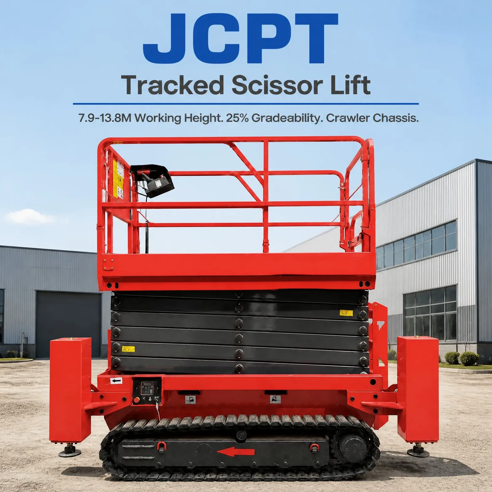 Crawler Scissor Lift Tracked Chassis One-Key Leveling photo 1