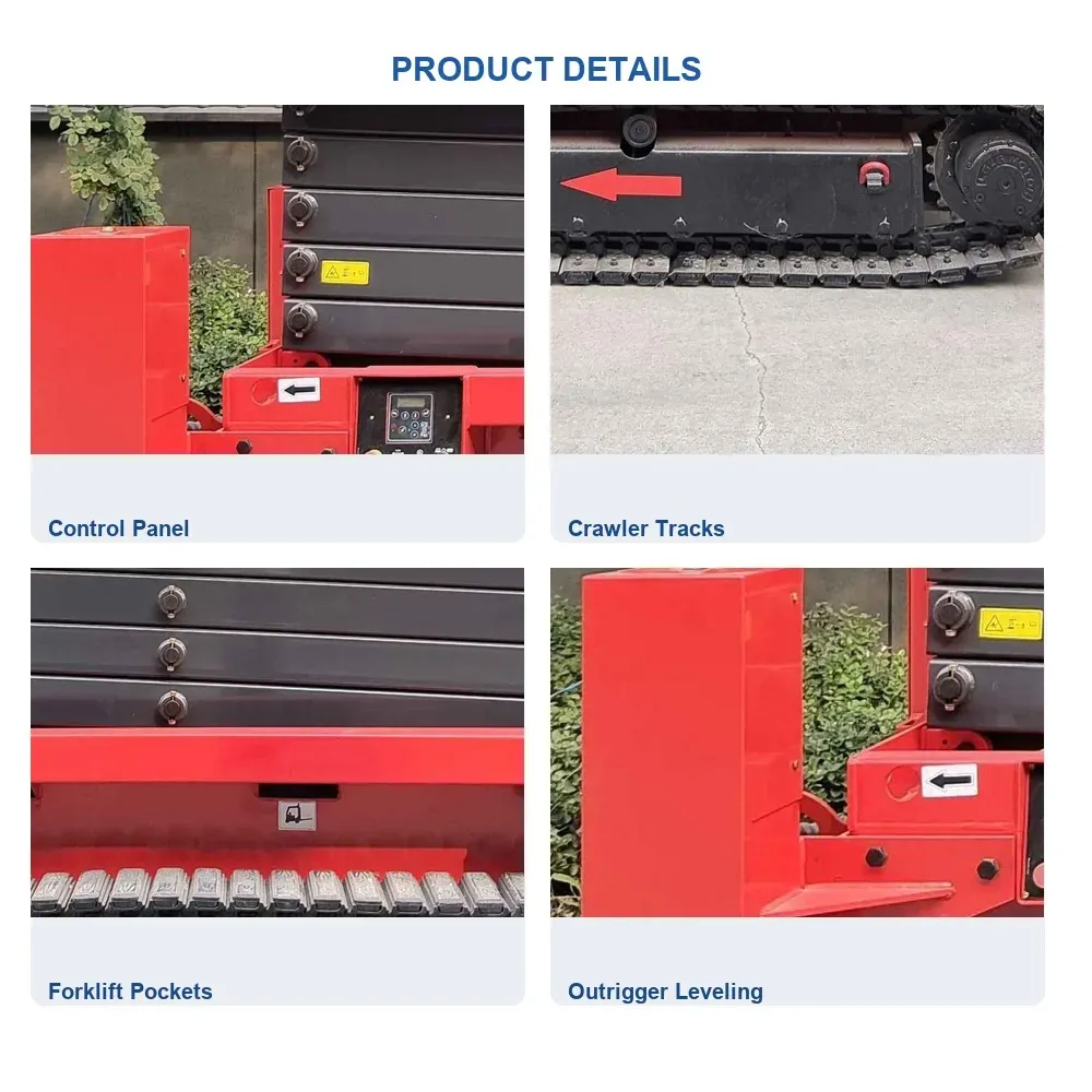 Crawler Scissor Lift Tracked Chassis One-Key Leveling photo 2