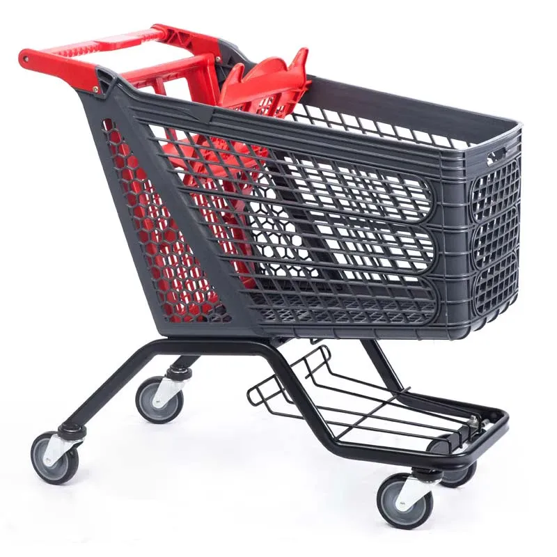 Retail Grocery Foldable 210L Shopping Trolley detail 2