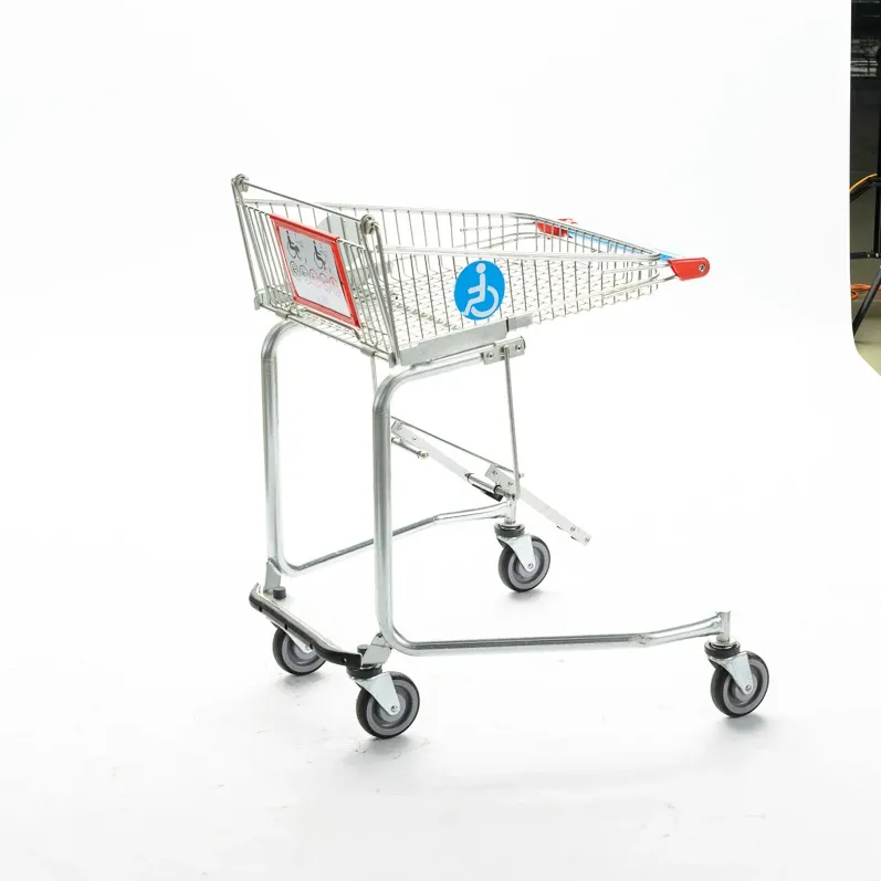 Aluminium Hand Trolley Mesh Structure Zinc Plated