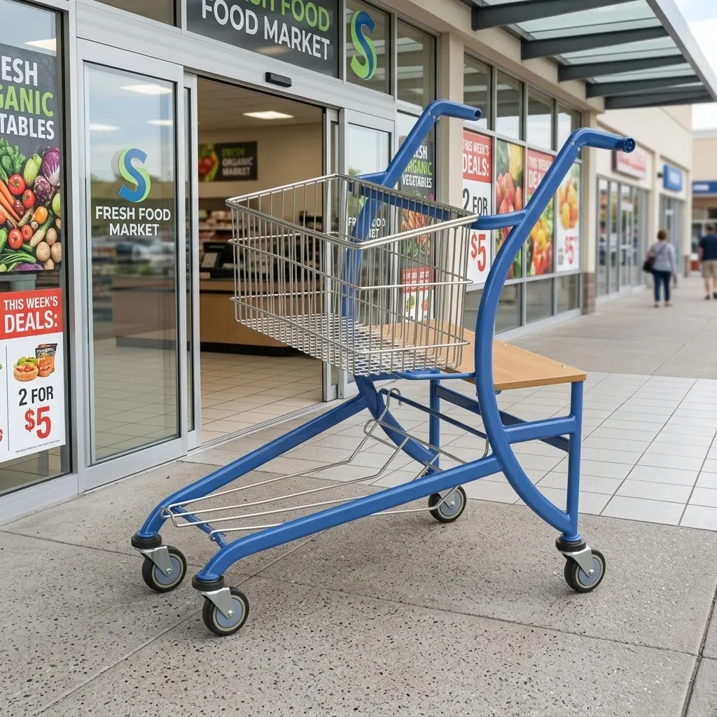 Hand Trolley for Children 6 Mesh Structure Unfolding