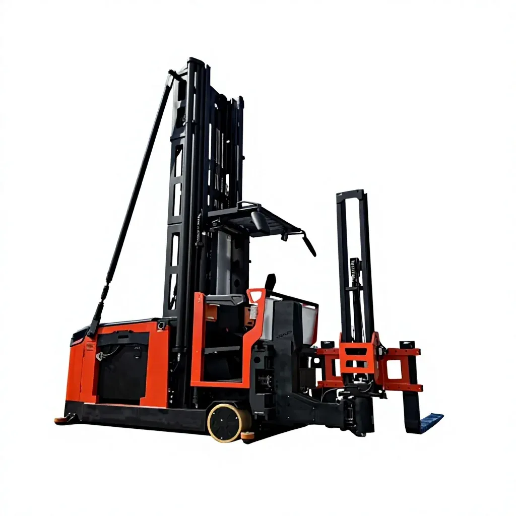 Vna Forklift Man up Electric 3 Way Turret Truck photo 1
