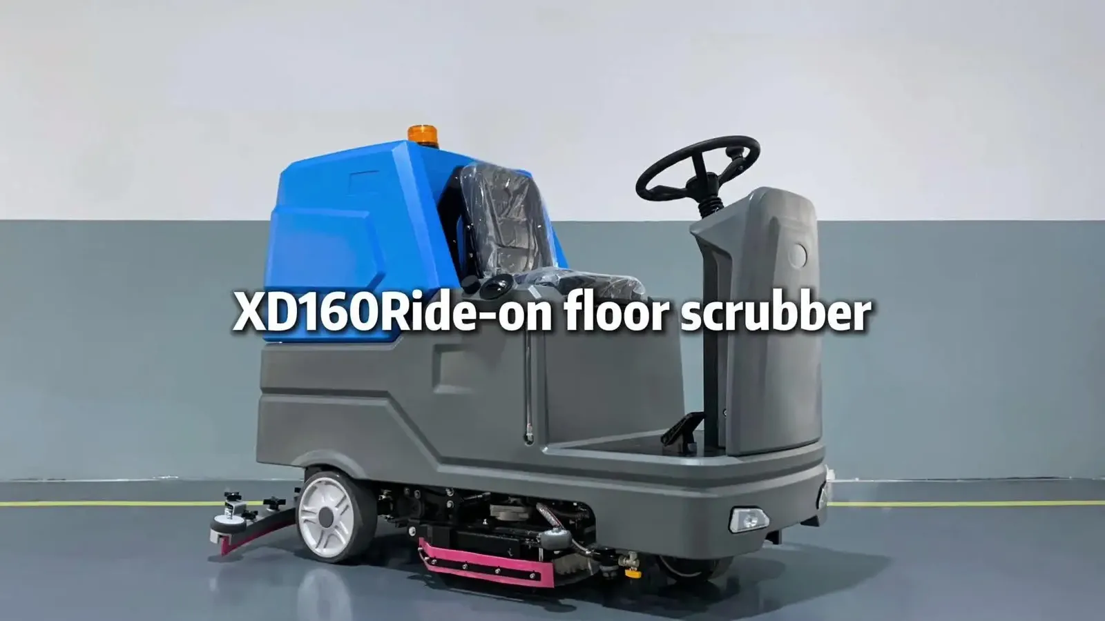Electric Ride-on Floor Scrubber and 20 Inch Floor detail 1
