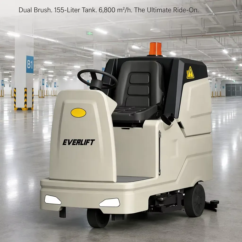 Electric Ride-on Floor Scrubber and 20 Inch Floor photo 1