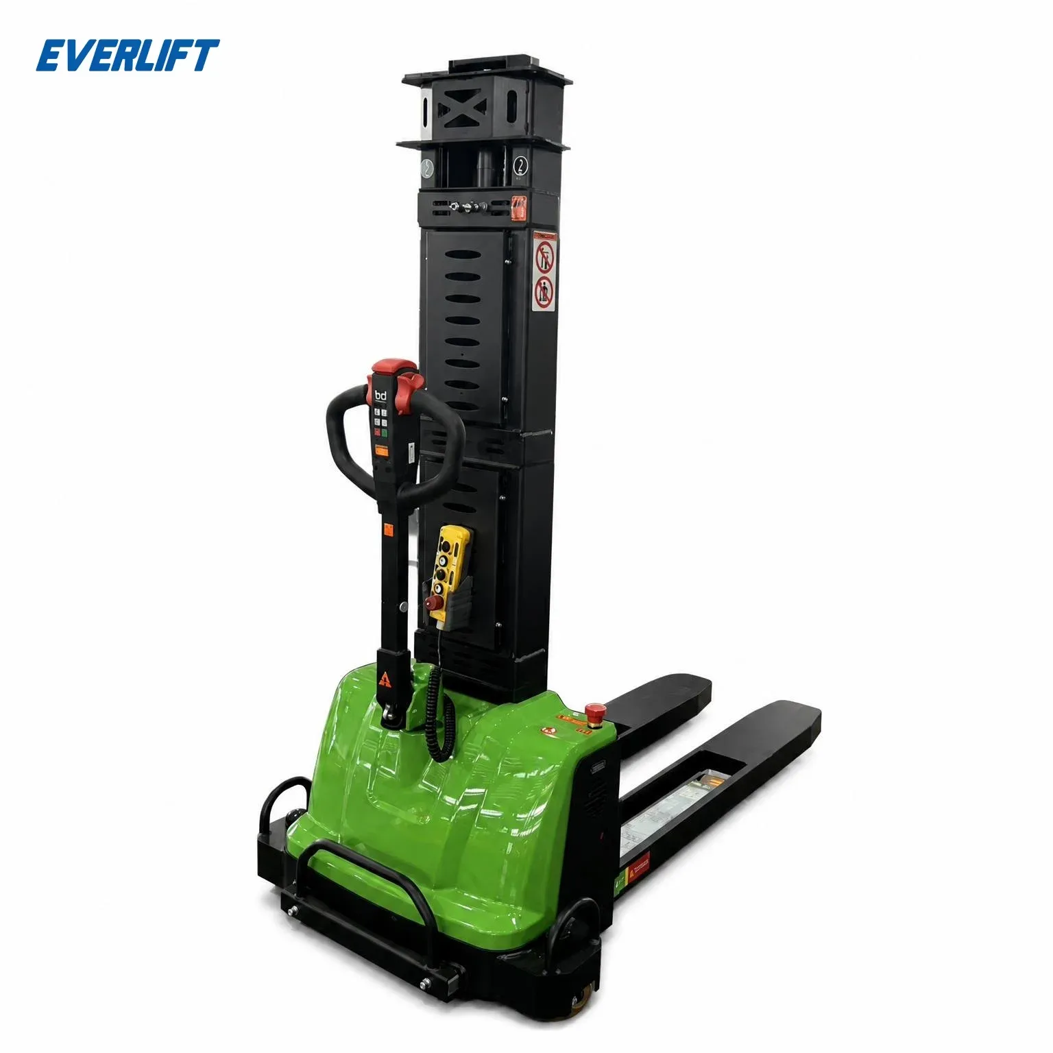 1200 kg Self Loading Stacker Full Electric Pallet Stacker photo 1